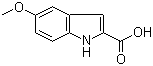 5-Methoxyindole-2-carboxylic acid molecular structure (CAS 4382-54-1)