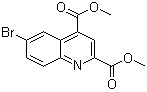 6-Bromo-2,4-quinolinedicarboxylic acid dimethyl ester molecular structure (CAS 438590-10-4)