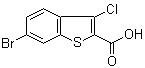 6-Bromo-3-chlorobenzo[b]thiophene-2-carboxylic acid molecular structure (CAS 438613-29-7)