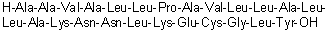 L-Alanyl-L-alanyl-L-valyl-L-alanyl-L-leucyl-L-leucyl-L-prolyl-L-alanyl-L-valyl-L-leucyl-L-leucyl-L-alanyl-L-leucyl-L-leucyl-L-alanyl-L-lysyl-L-asparaginyl-L-asparaginyl-L-leucyl-L-lysyl-L-alpha-glutamyl-L-cysteinylglycyl-L-leucyl-L-tyrosine molecular structure (CAS 439223-21-9)