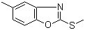 2-Methylthio-5-methylbenzoxazole molecular structure (CAS 439608-30-7)