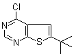 结构式 CAS# 439692-55-4, 6-(叔丁基)-4-氯噻吩并[2,3-d]嘧啶