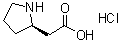 (2R)-2-Pyrrolidineacetic acid hydrochloride molecular structure (CAS 439918-59-9)
