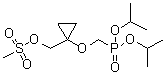 [[[1-[[(Methylsulfonyl)oxy]methyl]cyclopropyl]oxy]methyl]phosphonic acid bis(1-methylethyl) ester molecular structure (CAS 441784-86-7)