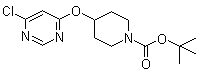 4-[(6-Chloropyrimidin-4-yl)oxy]piperidine-1-carboxylic acid tert-butyl ester molecular structure (CAS 442199-19-1)