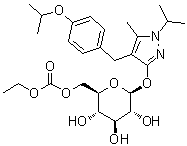 Remogliflozin etabonate molecular structure (CAS 442201-24-3)