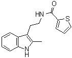 N-[2-(2-Methyl-1H-indol-3-yl)ethyl]-2-thiophenecarboxamide molecular structure (CAS 442632-72-6)