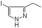 3-Ethyl-4-iodo-1H-pyrazole molecular structure (CAS 442876-19-9)