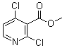 结构式 CAS# 442903-28-8, 2,4-二氯-3-吡啶羧酸甲酯