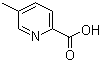 5-甲基吡啶-2-羧酸分子结构 (CAS 4434-13-3)