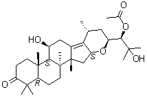 泽泻醇 F 24-乙酸酯分子结构 (CAS 443683-76-9)