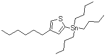 Tributyl(4-hexylthiophen-2-yl)stannane molecular structure (CAS 444579-42-4)