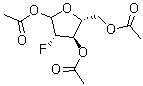 2-Deoxy-2-fluoro-D-arabinofuranose triacetate molecular structure (CAS 444586-86-1)