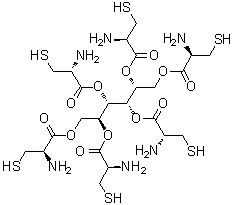 D-山梨糖醇六(L-半胱氨酸)酯分子结构 (CAS 444618-64-8)