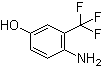 3-(三氟甲基)-4-氨基苯酚分子结构 (CAS 445-04-5)