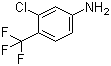 4-氨基-2-氯三氟甲苯分子结构 (CAS 445-13-6)