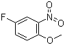 结构式 CAS# 445-83-0, 4-氟-2-硝基苯甲醚