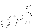 2,5-二氢-4-羟基-5-氧代-1-苄基-1H-吡咯-3-羧酸乙酯分子结构 (CAS 4450-98-0)