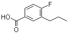 4-氟-3-丙基苯甲酸分子结构 (CAS 445018-80-4)