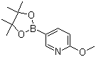 结构式 CAS# 445264-61-9, 2-甲氧基-5-吡啶硼酸频哪醇酯