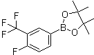 结构式 CAS# 445303-14-0, 4-氟-3-(三氟甲基)苯硼酸频哪醇酯