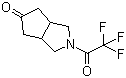 (3aR,6aS)-rel-Hexahydro-2-(trifluoroacetyl)-cyclopenta[c]pyrrol-5(1H)-one molecular structure (CAS 445389-16-2)