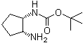 结构式 CAS# 445479-01-6, ((1S,2R)-2-氨基环戊基)氨基甲酸叔丁酯