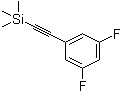 结构式 CAS# 445491-09-8, 1,3-二氟-5-[2-(三甲基硅烷基)乙炔基]苯