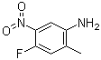 structure of CAS# 446-18-4, 4-Fluoro-2-methyl-5-nitroaniline