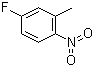 5-氟-2-硝基甲苯分子结构 (CAS 446-33-3)