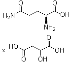 L-Glutamine malate molecular structure (CAS 446251-97-4)