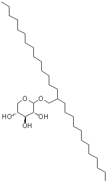 2-Dodecylhexadecyl D-xylopyranoside molecular structure (CAS 446264-03-5)
