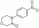 结构式 CAS# 446292-04-2, 4-(3-氧代-4-吗啉基)硝基苯; 4-(4-硝基苯基)吗啉-3-酮