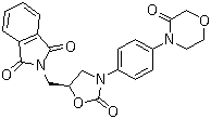 结构式 CAS# 446292-08-6, 2-[[(5S)-2-氧代-3-[4-(3-氧代-4-吗啉基)苯基]-5-噁唑烷基]甲基]-1H-异吲哚-1,3(2H)-二酮