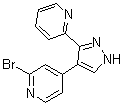 2-Bromo-4-[3-(pyridin-2-yl)-1H-pyrazol-4-yl]pyridine molecular structure (CAS 446880-81-5)