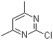 2-氯-4,6-二甲基嘧啶分子结构 (CAS 4472-44-0)