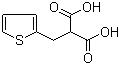 结构式 CAS# 4475-24-5, 2-[(噻吩-2-基)甲基]丙二酸