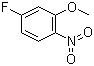 5-氟-2-硝基苯甲醚分子结构 (CAS 448-19-1)