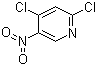 2,4-二氯-5-硝基吡啶分子结构 (CAS 4487-56-3)