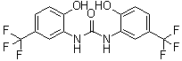 结构式 CAS# 448895-37-2, 1,3-二(2-羟基-5-三氟甲基苯基)脲