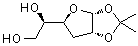 结构式 CAS# 4494-96-6, 3-脱氧-1,2-O-(1-甲基亚乙基)-alpha-D-呋喃核己糖