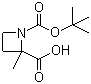 2-甲基-1,2-氮杂环丁烷二甲酸 1-叔丁酯分子结构 (CAS 449758-77-4)