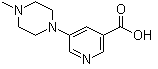 结构式 CAS# 450368-31-7, 5-(4-甲基哌嗪-1-基)烟酸