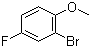 2-溴-4-氟苯甲醚分子结构 (CAS 452-08-4)