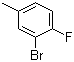 structure of CAS# 452-62-0, 3-Bromo-4-fluorotoluene