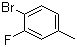 structure of CAS# 452-74-4, 4-Bromo-3-fluorotoluene