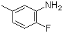 2-氟-5-甲基苯胺分子结构 (CAS 452-84-6)