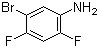 结构式 CAS# 452-92-6, 5-溴-2,4-二氟苯胺