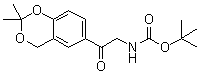 N-(2-(2,2-二甲基-4H-1,3-苯并二恶英-6-基)-2-氧代乙基)氨基甲酸叔丁酯分子结构 (CAS 452339-71-8)