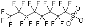 Perfluorooctanesulfonate molecular structure (CAS 45298-90-6)